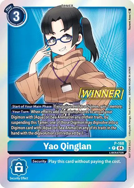 Yao Qinglan [P-168] (Store Tournament 2025 Vo.1 Winner Pack) [Promotional Cards] 1
