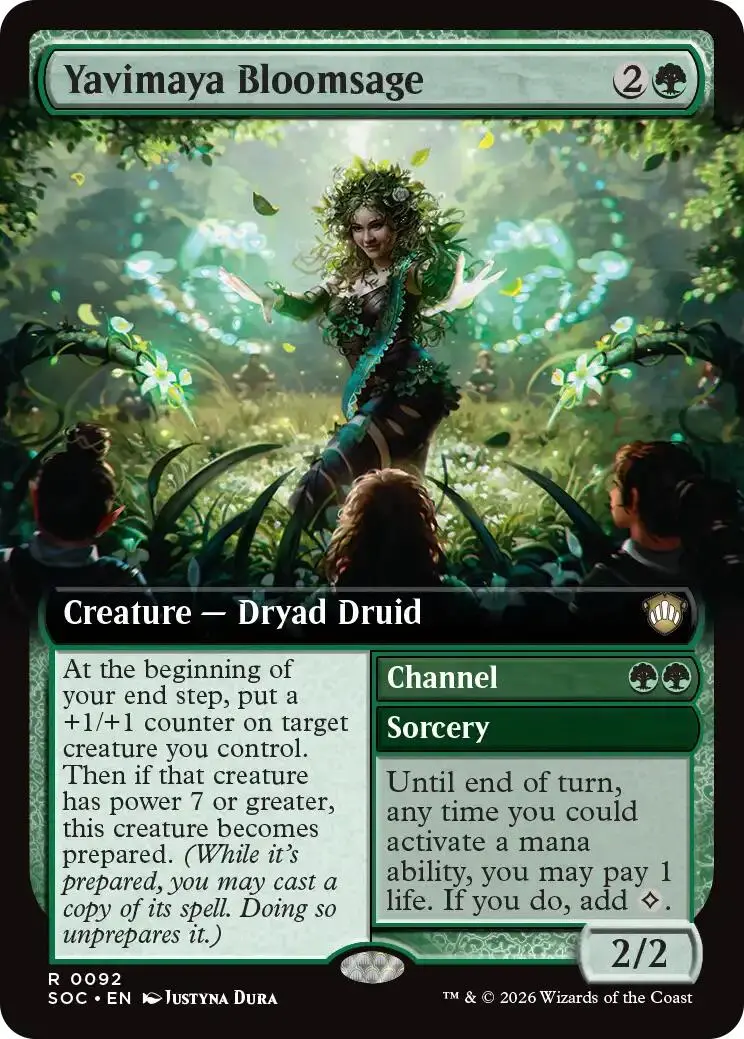 Yavimaya Bloomsage (Extended Art) [Secrets Of Strixhaven Commander] 1