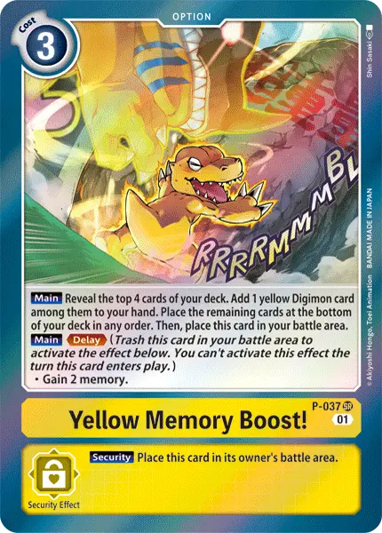 Yellow Memory Boost! [P-037] [Promotional Cards] 1