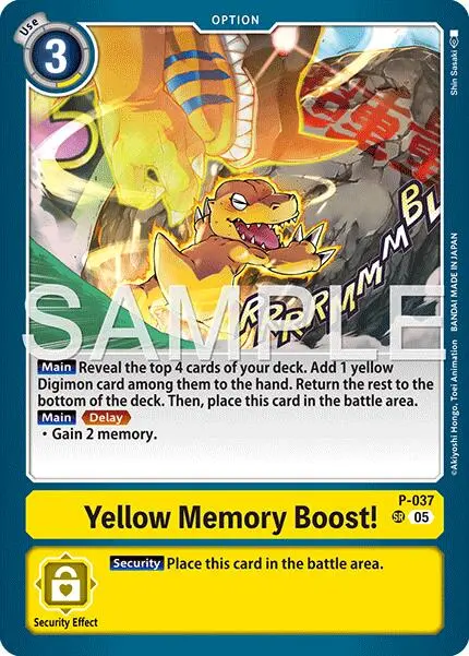 Yellow Memory Boost! [P-037] (Reprint) [Advanced Booster Digimon Generation] 1