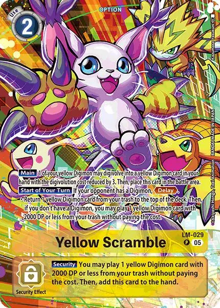 Yellow Scramble [Lm-029] (Alternate Art) [Starter Deck: Protector Of Light] 1