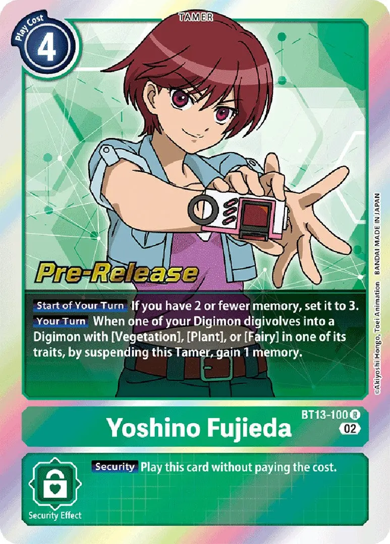 Yoshino Fujieda [Bt13-100] [Versus Royal Knights Booster Pre-Release Cards] 1