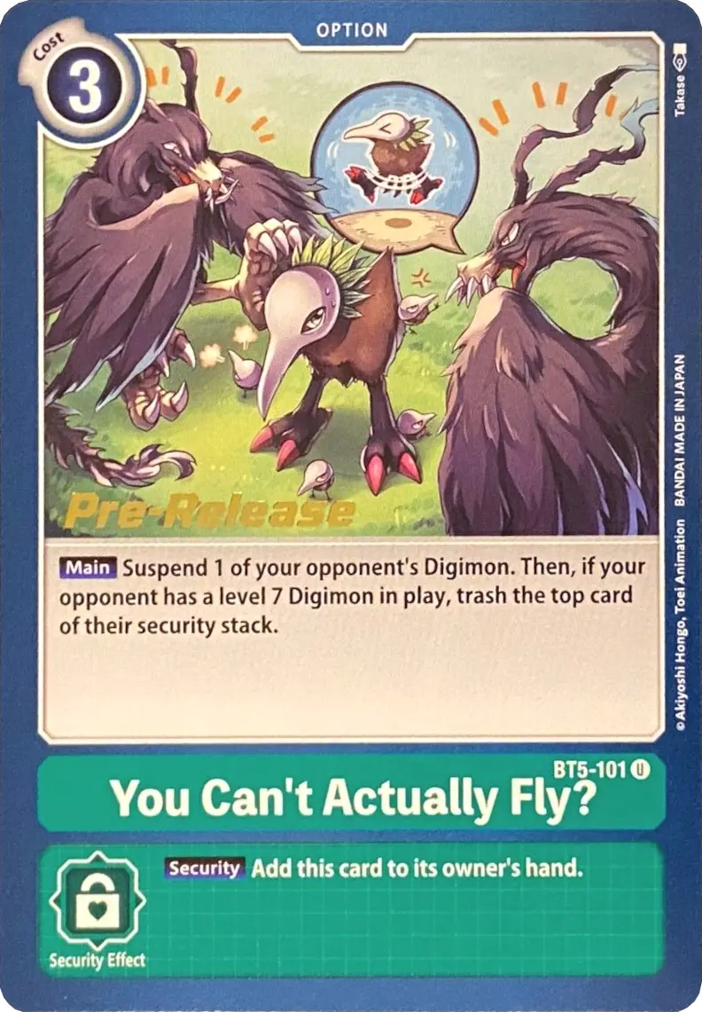 You Can't Actually Fly? [Bt5-101] [Battle Of Omni Pre-Release Promos] 1