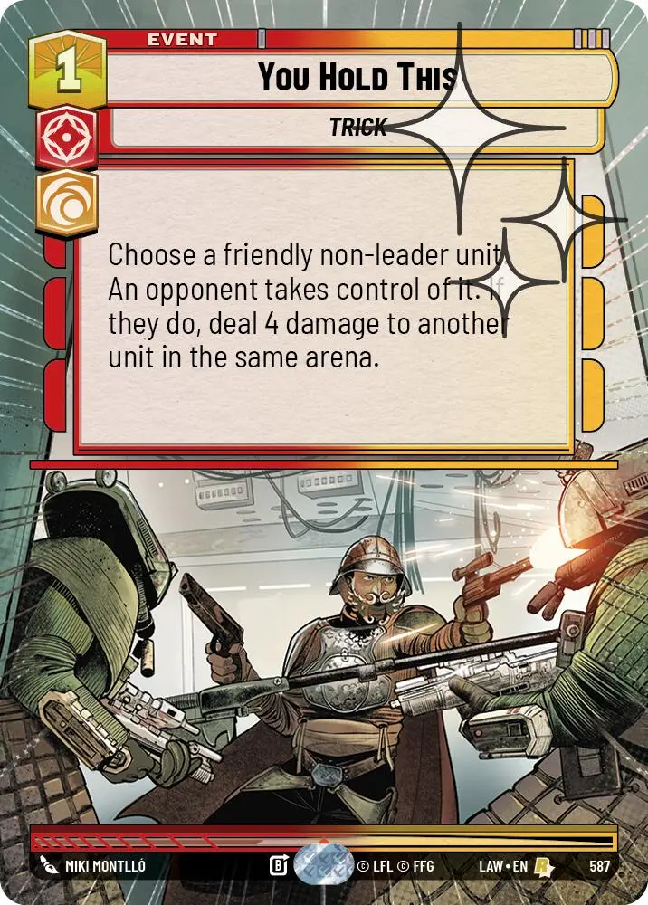 You Hold This (587) (Hyperspace Foil) (587) [A Lawless Time] 1