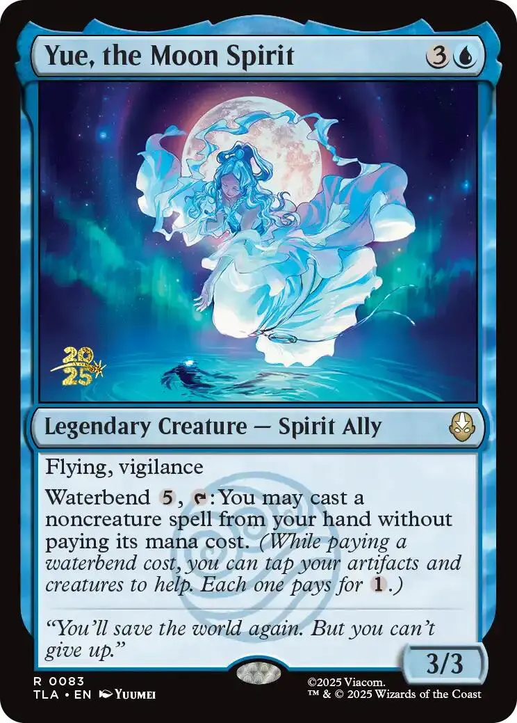 Yue, The Moon Spirit [Avatar: The Last Airbender Prerelease Cards] 1