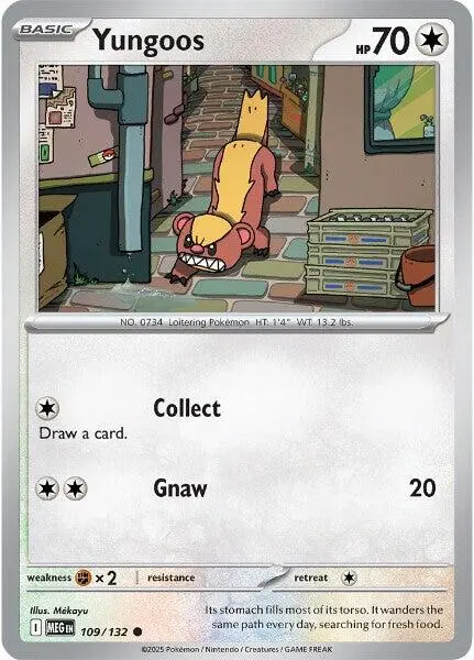 Yungoos (109/132) [Mega Evolution: Base Set] 1