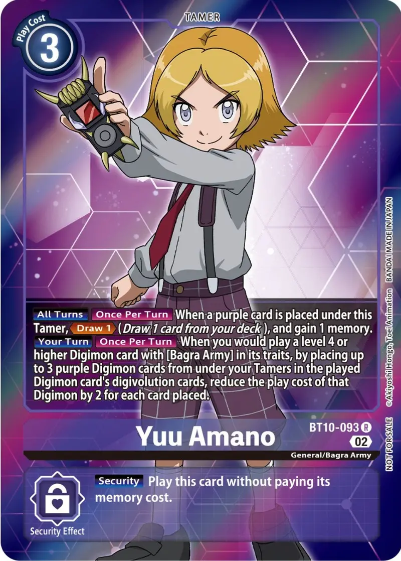 Yuu Amano [Bt10-093] (Box Topper) [Xros Encounter] 1