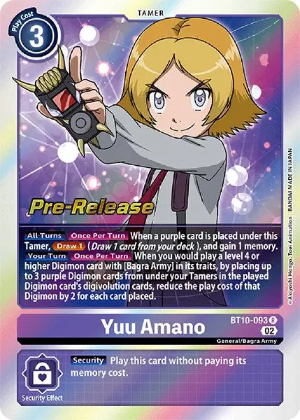Yuu Amano [Bt10-093] [Xros Encounter Pre-Release Cards] 1