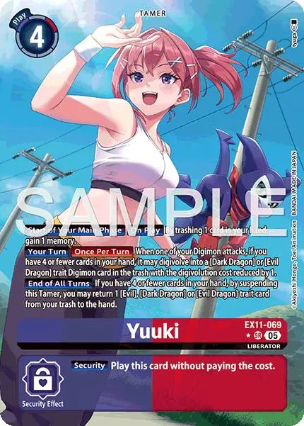 Yuuki [Ex11-069] (Alternate Art) [Dawn Of Liberator] 1