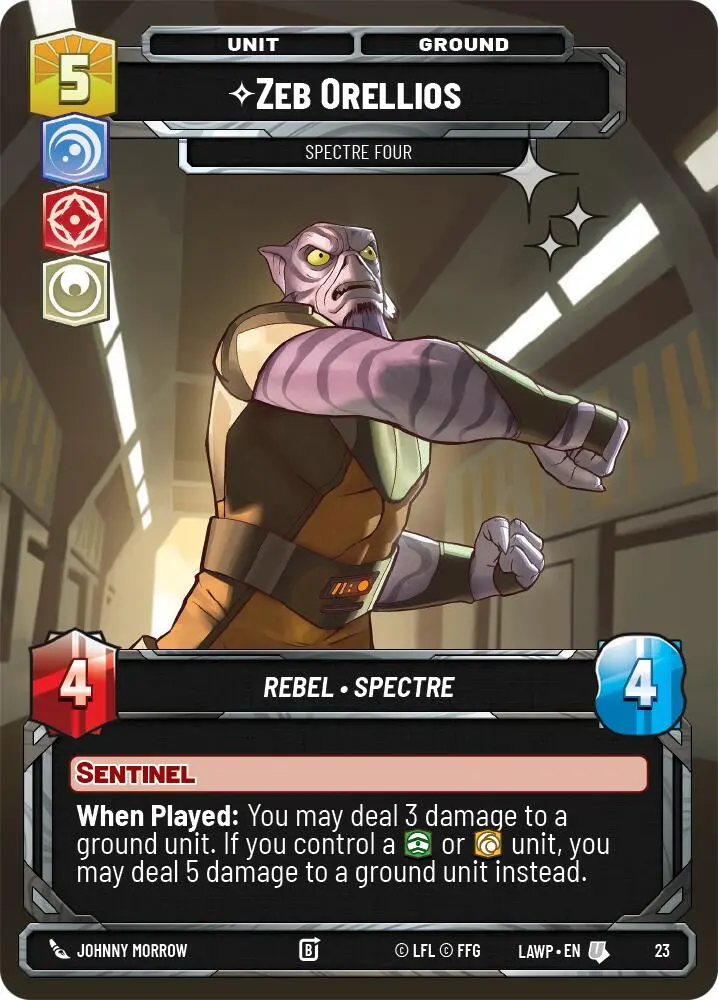 Zeb Orellios - Spectre Four (23) (Foil) (23) [A Lawless Time: Weekly Play] 1