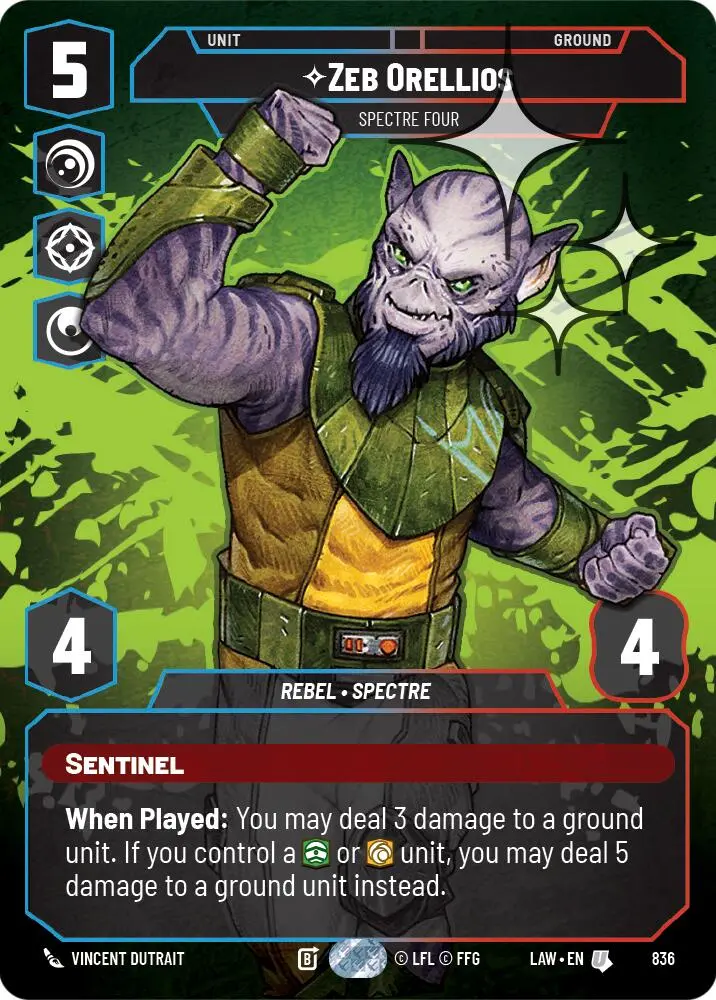 Zeb Orellios - Spectre Four (Prestige Foil) (836) (836) [A Lawless Time] 1