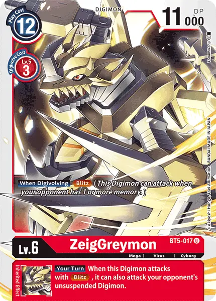 Zeiggreymon [Bt5-017] [Battle Of Omni] 1