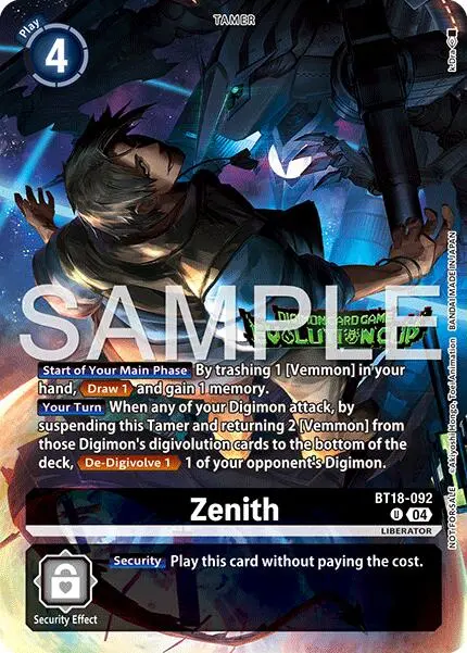 Zenith [Bt18-092] (Evolution Cup 2026 Vol. 1 Winner) [Release Special Booster Ver.2.0] 1