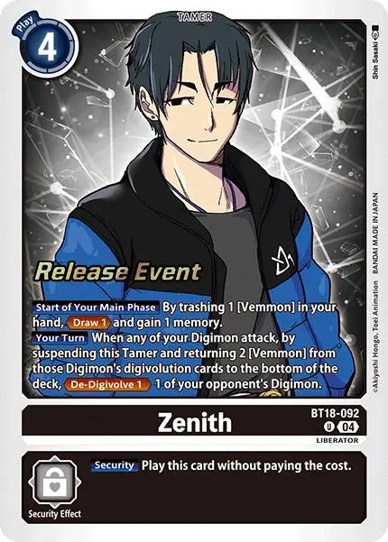 Zenith [Bt18-092] [Release Special Booster Ver.2.0 Promos] 1