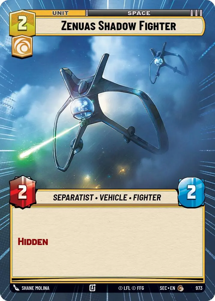 Zenuas Shadow Fighter (973) (Hyperspace Foil) (973) [Secrets Of Power] 1