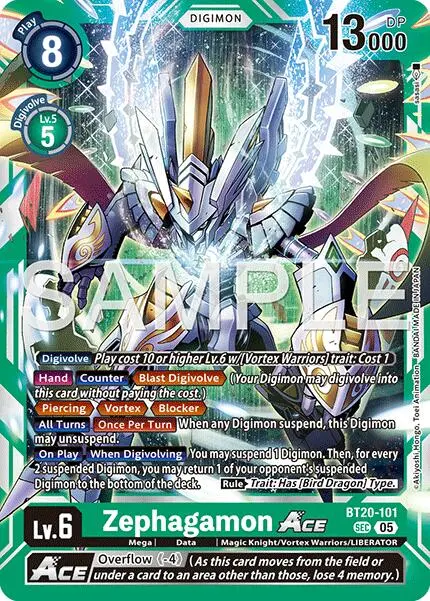 Zephagamon Ace [Bt20-101] [Advanced Booster Digimon Generation] 1