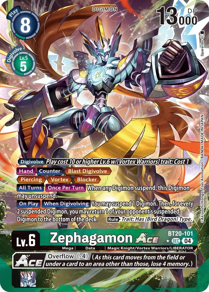 Zephagamon Ace [Bt20-101] (Alternate Art) [Release Special Booster Ver.2.5] 1