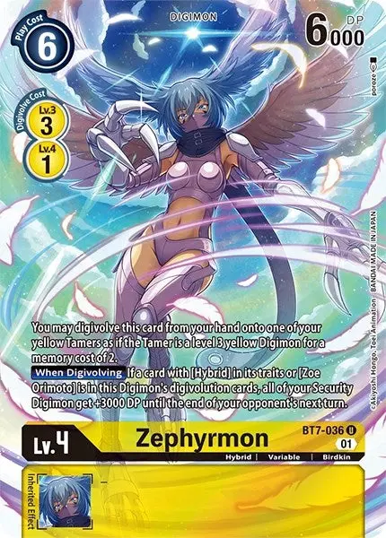Zephyrmon [Bt7-036] (Alternate Art) [Dimensional Phase] 1