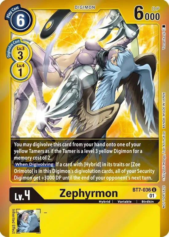Zephyrmon [Bt7-036] (Event Pack 3) [Next Adventure Promos] 1