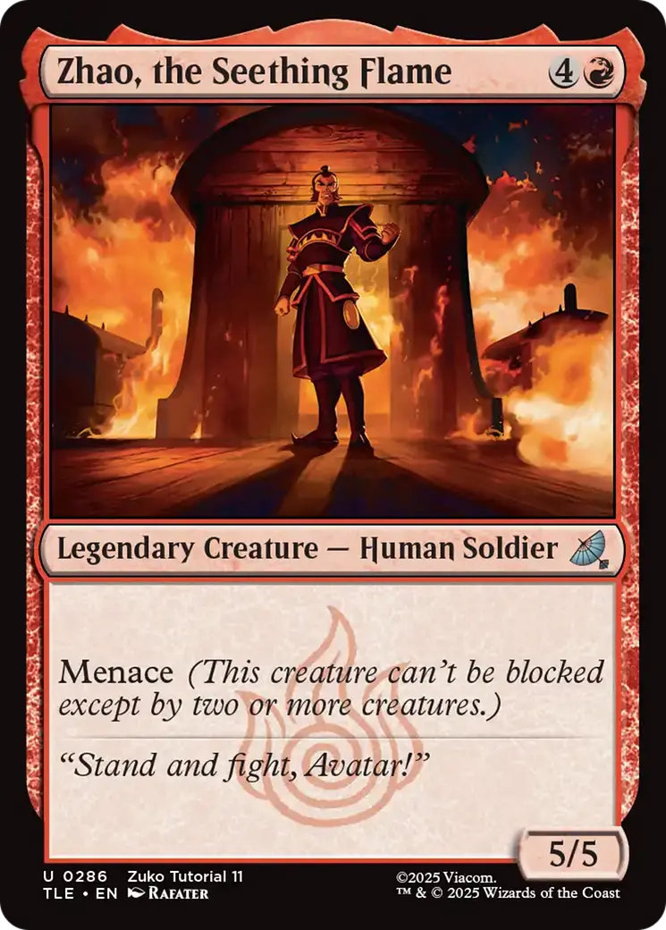 Zhao, The Seething Flame (0286) [Avatar: The Last Airbender: Eternal-Legal] 1