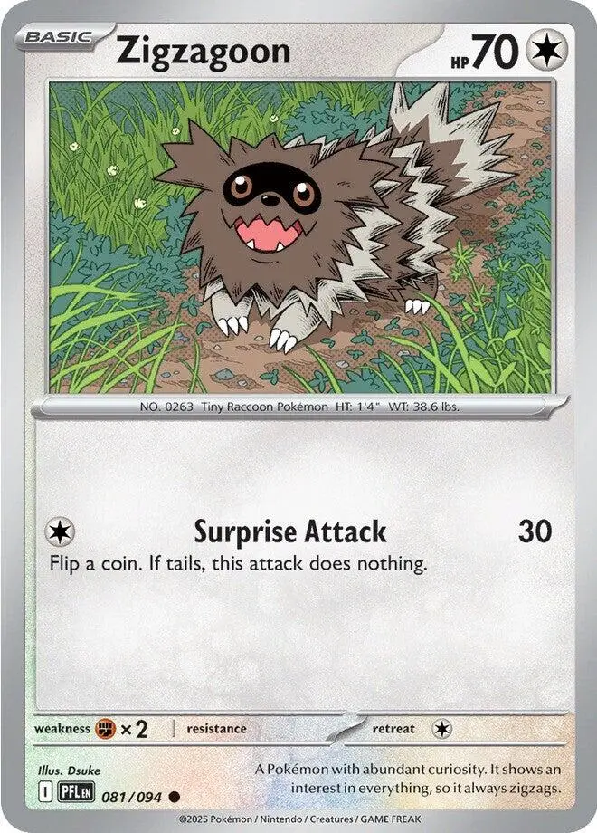 Zigzagoon (081/094) [Mega Evolution: Phantasmal Flames] 1