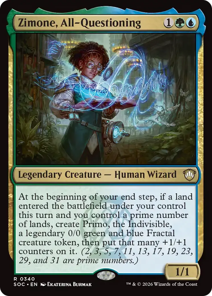 Zimone, All-Questioning [Secrets Of Strixhaven Commander] 1