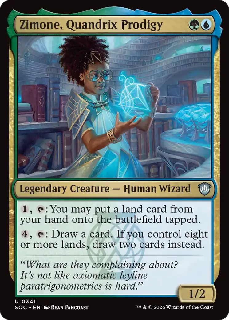 Zimone, Quandrix Prodigy [Secrets Of Strixhaven Commander] 1