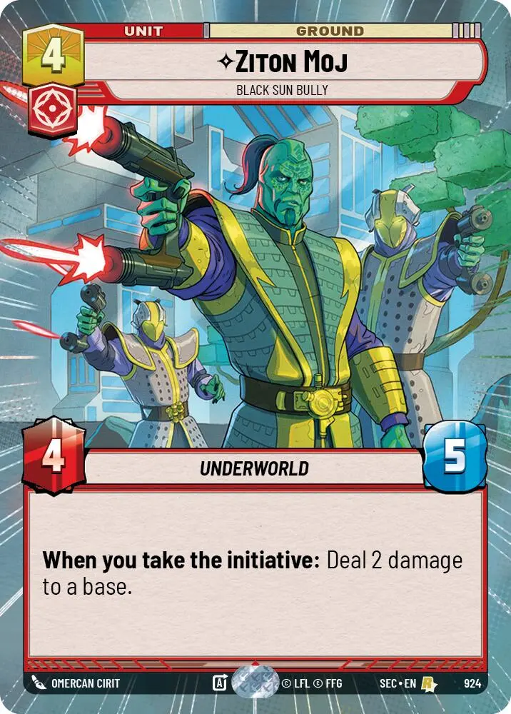 Ziton Moj - Black Sun Bully (Hyperspace Foil) (924) (924) [Secrets Of Power] 1