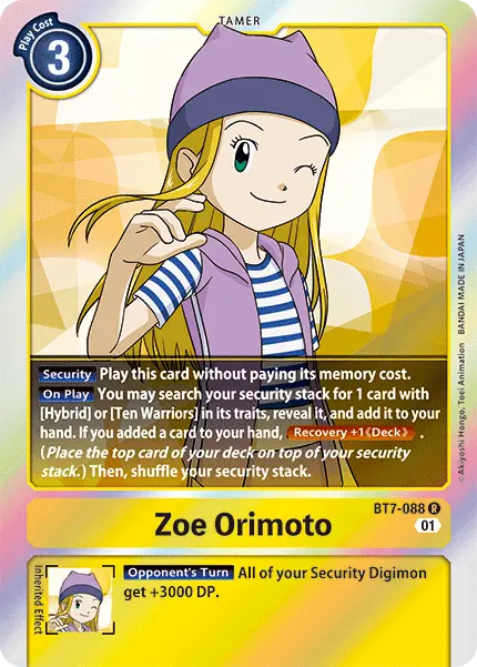 Zoe Orimoto [Bt7-088] [Next Adventure] 1