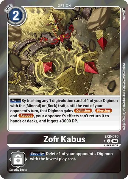 Zofr Kabus [Ex8-070] (Limited Foil) [Chain Of Liberation] 1