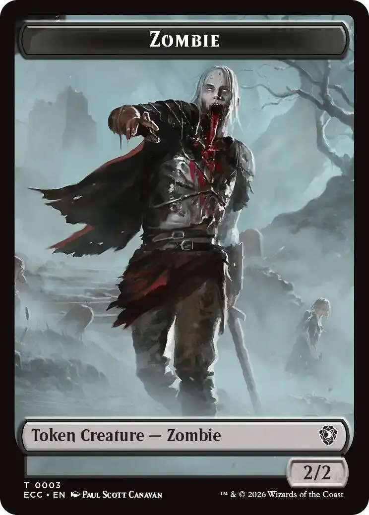 Zombie // Snake Double-Sided Token [Lorwyn Eclipsed Tokens] 1