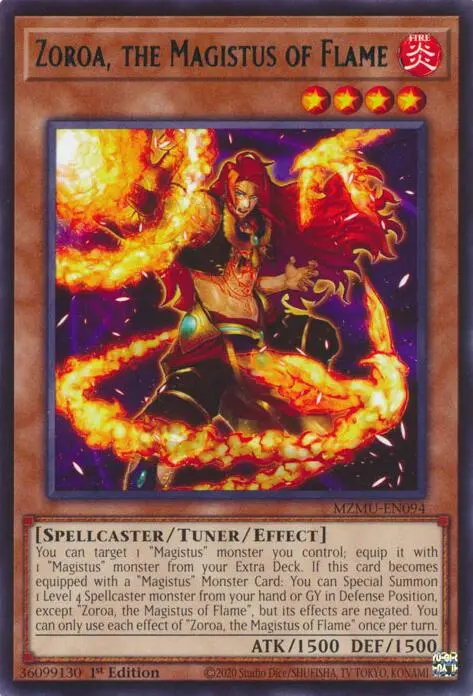 Zoroa, The Magistus Of Flame [Mzmu-En094] Rare 1