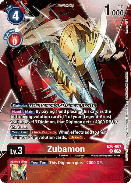 Zubamon [Ex6-007] (Box Topper) [Versus Monsters] 1