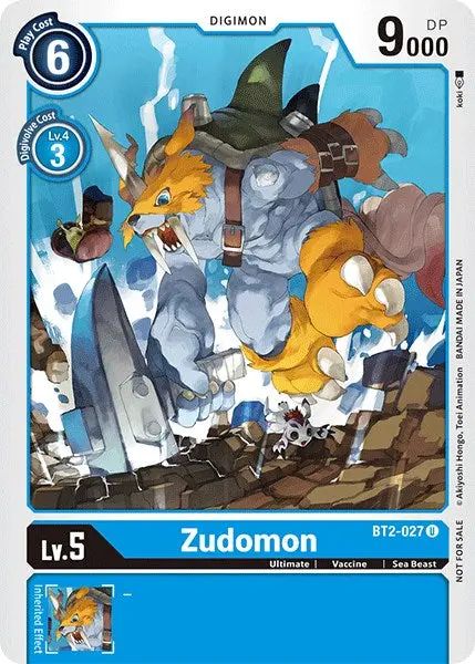 Zudomon [Bt2-027] (Official Tournament Pack Vol.3) [Release Special Booster Promos] 1