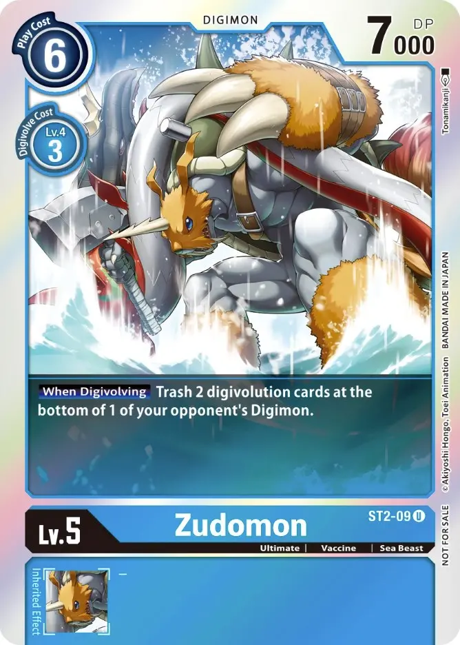 Zudomon [St2-09] (Official Tournament Pack Vol. 6) [Starter Deck: Cocytus Blue Promos] 1