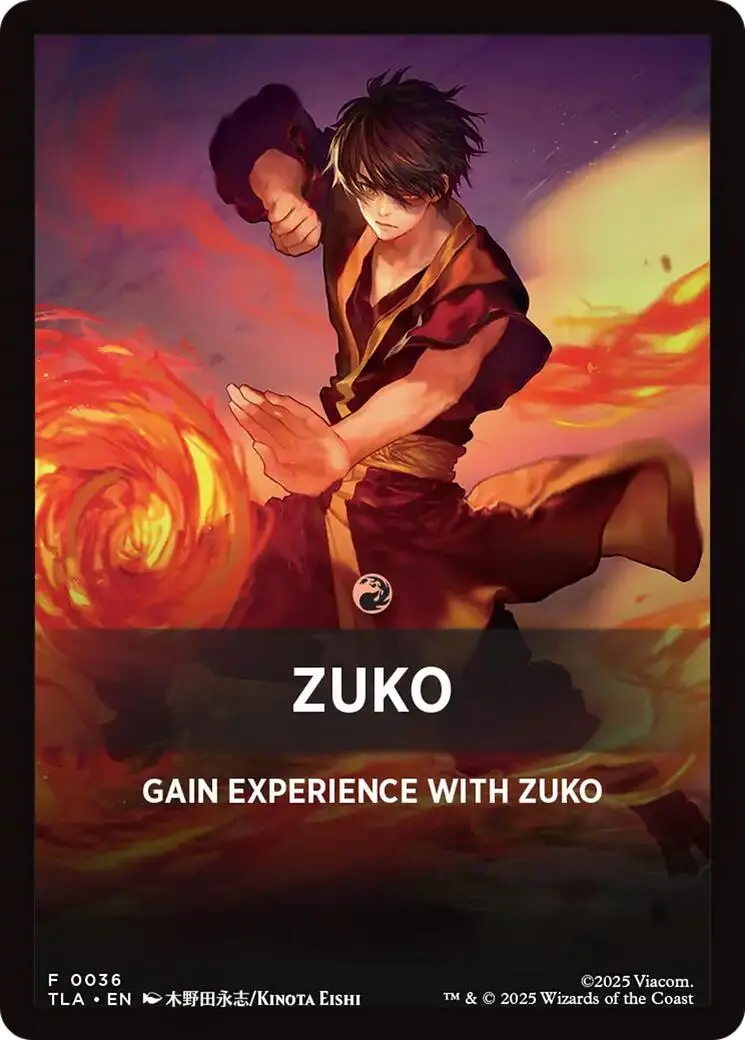 Zuko Theme Card [Avatar: The Last Airbender Tokens] 1