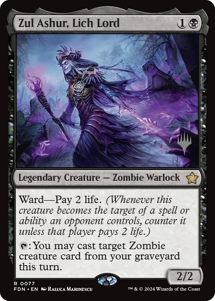 Zul Ashur, Lich Lord [Lorwyn Eclipsed Promos] 1