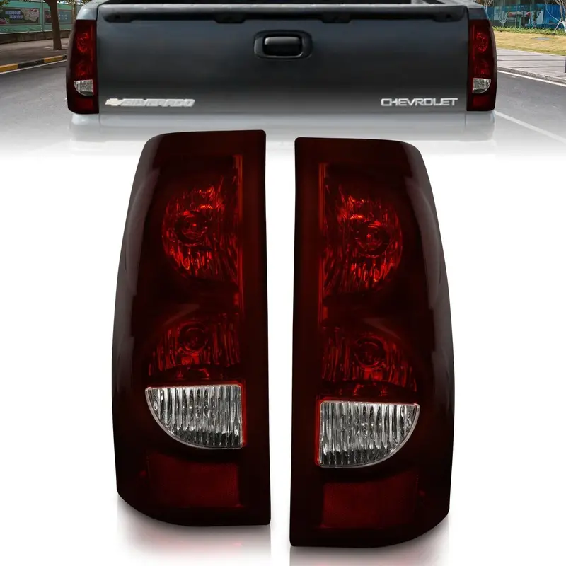 Anzo Usa 211184 Oe-Style Tail Light Assembly – Dark Red/Clear Lens (Pair) 1