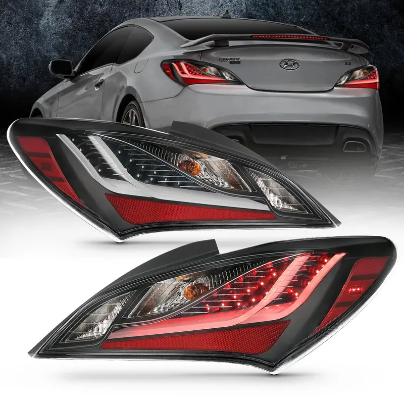 Anzo Usa 321347 Led Tail Light Pair With Black Housing And Dark Smoke Lenses 1