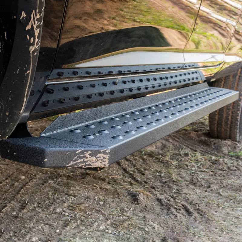 Aries 2055528 Ridgestep Running Boards – 6.5-Inch Drop, 85-Inch Length, Black Steel For Select Toyota Tundra Models 1