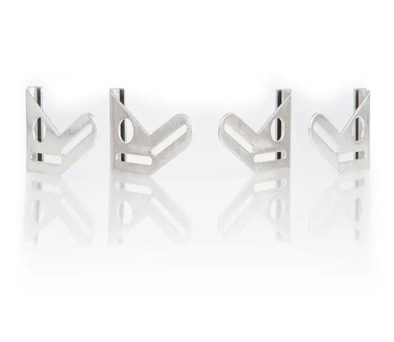 Be Cool Radiator Fan Mounting Bracket Set – Natural Finish, Fits 13" & 16" Electric Fans (72054) 1