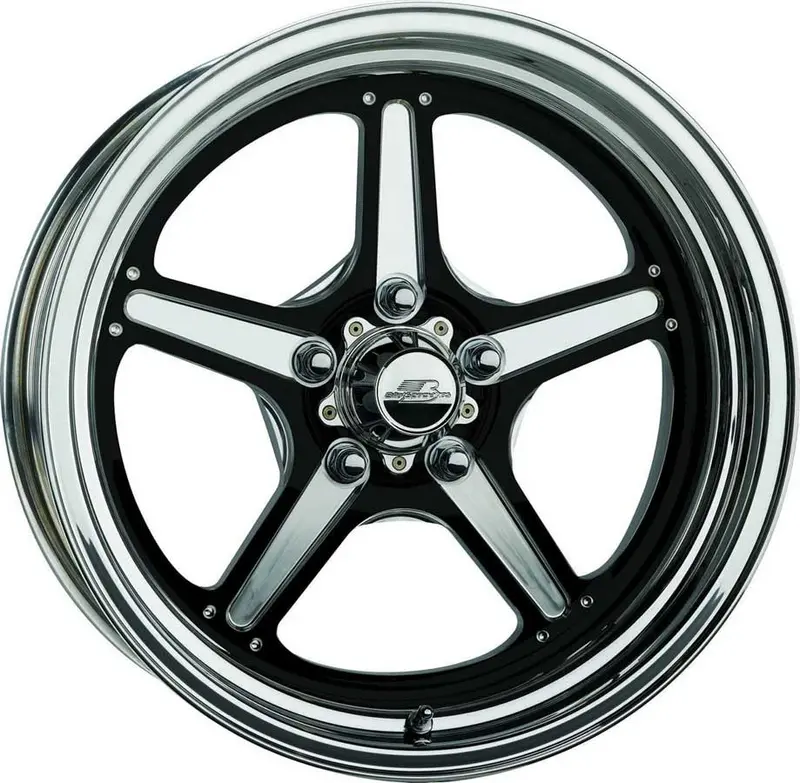 Billet Specialties Brs035106155N Street Lite Black Alloy Wheel – 15X10", 5.5" Backspace 1
