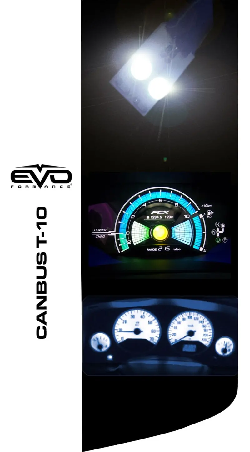 Cipa 93140 Evo Formance T-10 Led Bulbs – Canbus-Compatible, Cool White 1
