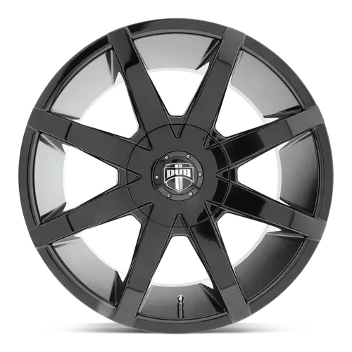 Dub S1102085D1+42 20X8.5 Inch Alloy Wheel – 6-Lug 115/120Mm Bolt Pattern, Gloss Black Finish, 42Mm Offset 1