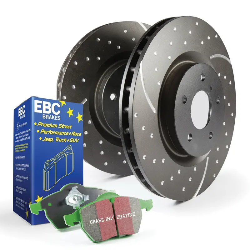Ebc Brakes S10Kf1144 Greenstuff 2000 Brake Pad And Gd Drilled Rotor Kit 1