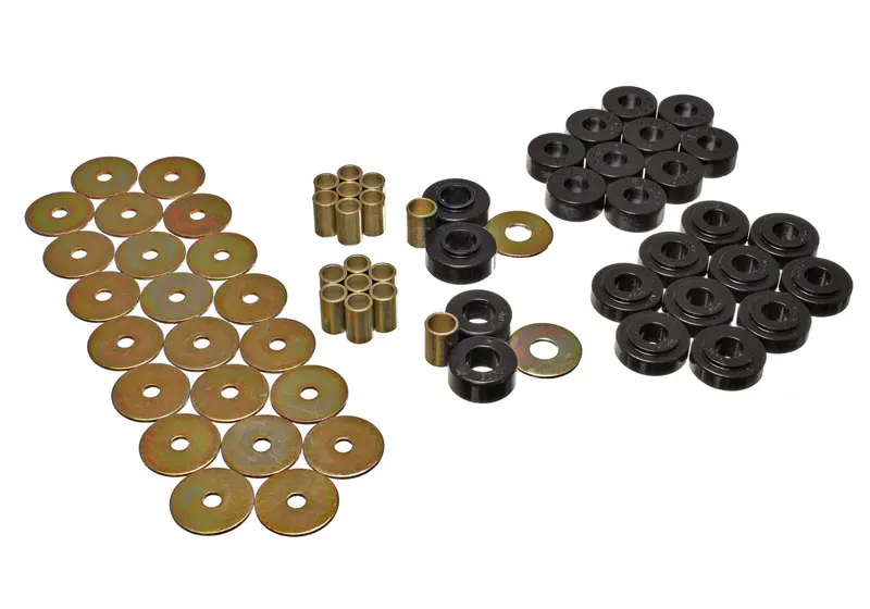 Energy Suspension 3.4128G Black Polyurethane Body Mount Kit – Enhanced Rigidity & Durability 1