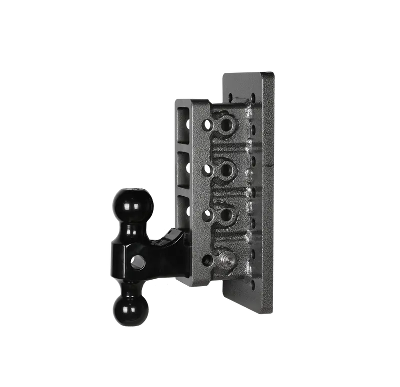 Gen-Y Mega-Duty Adjustable Hitch – 2" Receiver, 7.5" Drop, 2,000-Lb Tw / 16,000-Lb Gtw With Dual-Ball Adapter 1