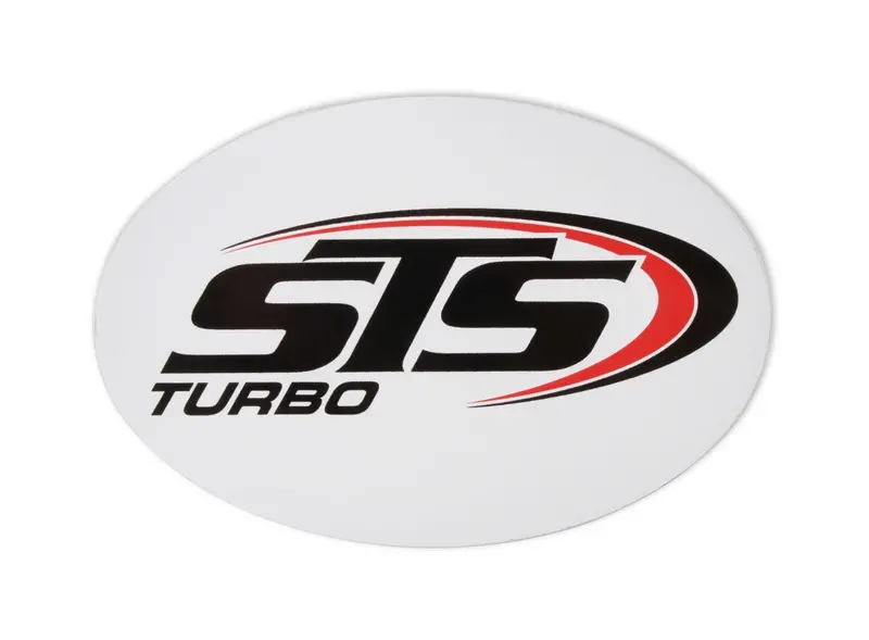 Holley 36-468 Sts Turbo Decal – Red/Black, 6" X 4", Featuring Sts Logo 1
