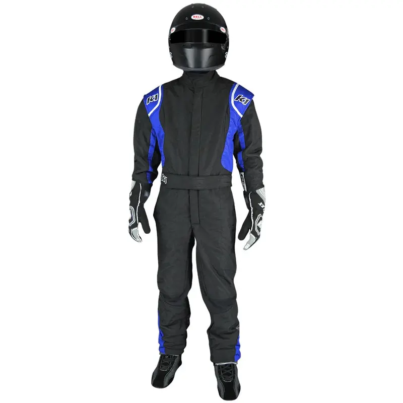 K1 Racegear Precision Ii Fireproof Racing Suit – Size 5X-Small (Black/Blue) 1