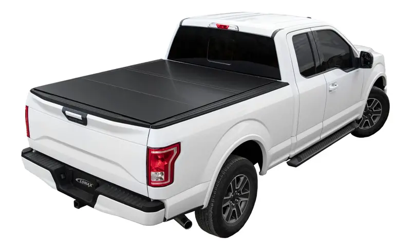 Lomax B1050079 Folding Hard Tonneau Cover – Black, Fits 2022+ Toyota Tundra With 5'6" Bed 1